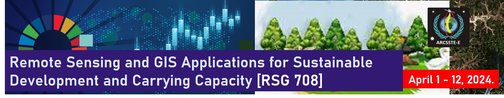 Remote Sensing and GIS Applications for Sustainable Development and Carrying Capacity [RSG 708] 